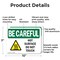 Signmission Hot Surface Sign, 7 in H x 10 in W, Aluminum, Hot Surface Do Not Touch OS-2PACK-BC-A-710-L-10030 - alternate 8
